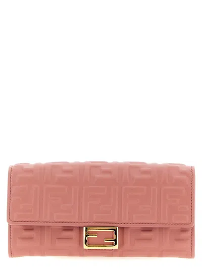 Fendi 'continental Baguette' Wallet On Chain In Pink
