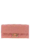 Fendi Chain Strap Wallet Gold-tone Hardware In Pink