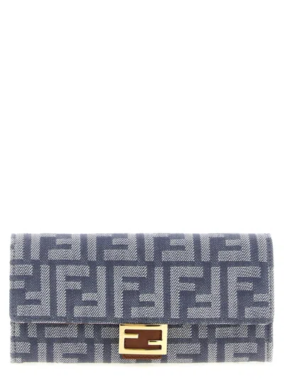 Fendi Continental Baguette Wallets And Card Holders Blue