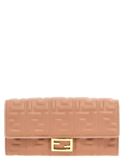 Fendi Continental Baguette Wallets And Card Holders Pink