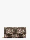 Fendi Flower Bouquet Ff Fabric Wallet With Chain Accessories