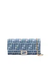 Fendi Woman Blue Wallets & Cardholders In Blue