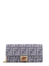 Fendi Women Continental With Chain Baguette Wallet