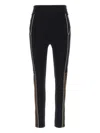 Fendi Color Block Leggings Multicolor In Black