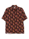 Fendi Coral-print Linen Shirt