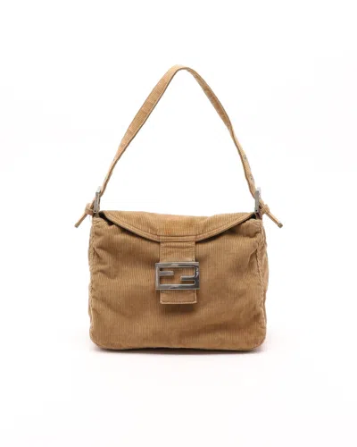 Fendi Corduroy Bag In Brown