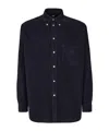 Fendi Corduroy Long-sleeved Shirt In Black