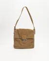 Fendi Corduroy Shoulder Bag