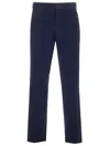Fendi Ribbed Pants In Blue