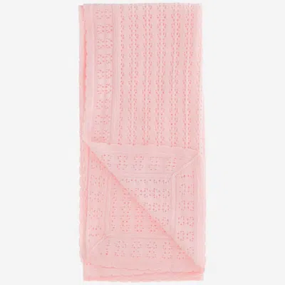 Fendi Cotton And Cashmere Blanket In Pink