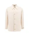 FENDI COTTON AND LINEN SHIRT WITH ALL-OVER FF MOTIF