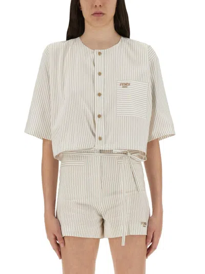 Fendi Cotton And Silk Shirt