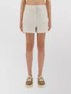 Fendi Cotton And Silk Striped Shorts