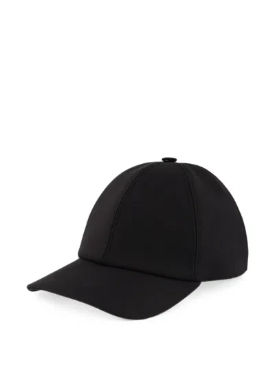 Fendi Cotton Baseball Cap In Yellow