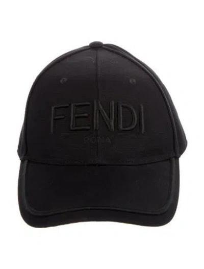 Pre-owned Fendi Cotton Baseball Cap In Black