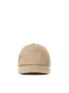 Fendi Cotton Baseball Cap In Brown