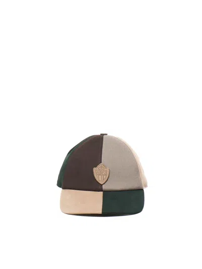 FENDI COTTON BASEBALL CAP WITH LOGO