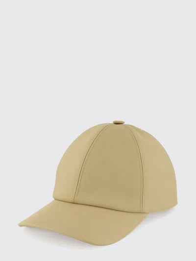 Fendi Cotton Baseball Cap With Rigid Visor, Back Logo And Velcro Closure In Brown