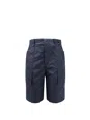 Fendi Cotton Blend Bermuda Shorts With Ff Detail