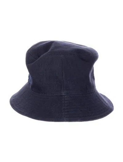 Pre-owned Fendi Cotton Bucket Hat In Blue