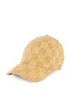 Fendi Logo-appliqué Cap In Neutrals
