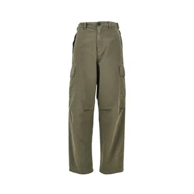 Fendi Cotton Cargo Pants In Green