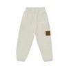 Fendi Cotton Cargo Sweatpants Kids In White