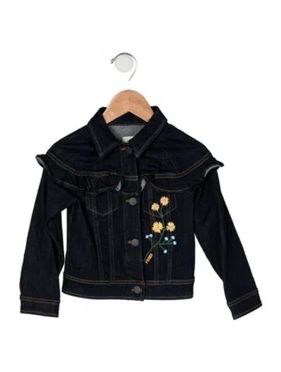Pre-owned Fendi Babies' Cotton Denim Jacket In Blue