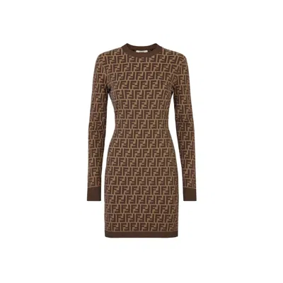 FENDI COTTON FF DRESS