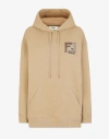 Fendi Beige Regular Fit Hoodie In Beige
