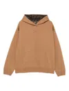 Fendi Cotton Hoodie With Ff Lining Clothing In Brown