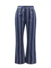 FENDI COTTON JEANS WITH PEQUIN STRIPES