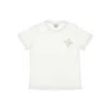 Fendi Cotton Jersey T-shirt With Logo Embroidery Kids In White