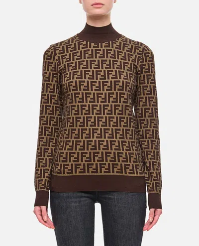 Fendi Sweaters In Brown