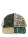 Fendi Patchwork Design Baseball Hat With Logo