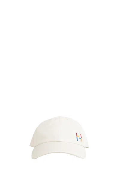 Fendi Cotton Linen Ff Baseball Cap In Pink