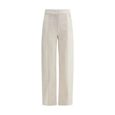 Fendi Cotton Pants In Black