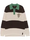 Fendi Cotton Knitted Polo In Multi