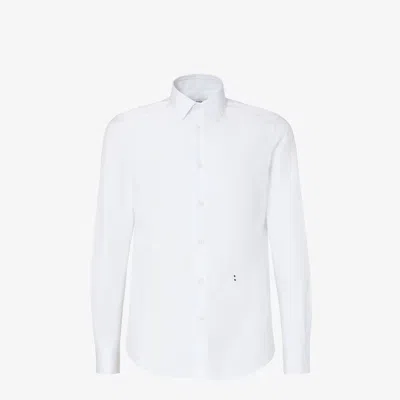 Fendi Cotton Poplin Shirt In White