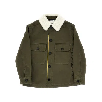 Fendi Cotton Safari Jacket - Kids In Green