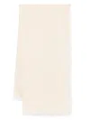 Fendi Fringed Edge Ff Cotton Large Shawl Accessories In Pink