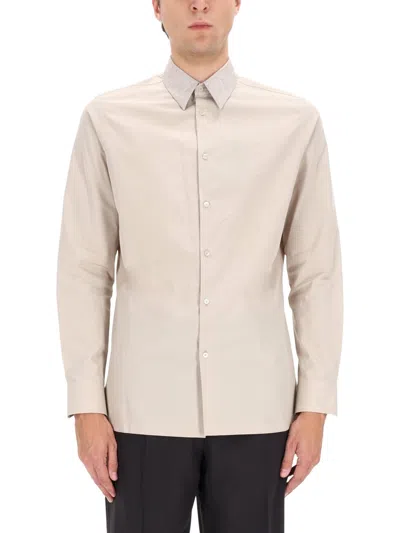 Fendi Cotton Shirt In Neutral