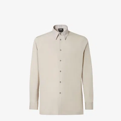 Fendi Cotton Shirt In White