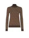 Fendi Cotton Sweater With Ff Motif