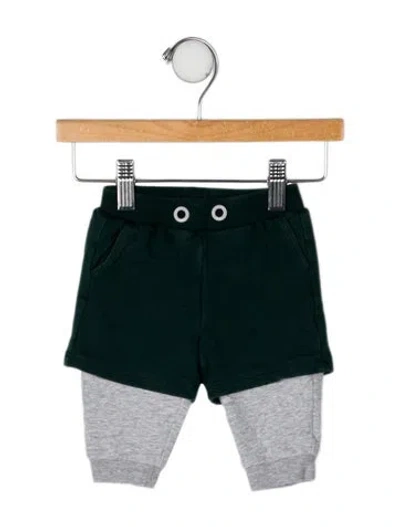 Pre-owned Fendi Babies' Cotton Sweatpants In Green/grey