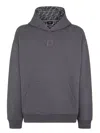 Fendi Dark Grey Ff Sweatshirt In Grey