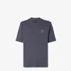 Fendi Cotton T-shirt With Ff Detail In Blue
