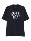 Fendi T-shirt Dark Blue Cotton T-shirt