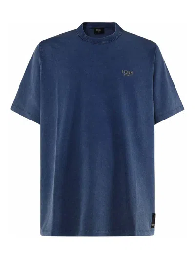Fendi Camiseta - Azul Oscuro In Multi