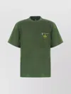 Fendi Logo Print Short-sleeved T-shirt In Green